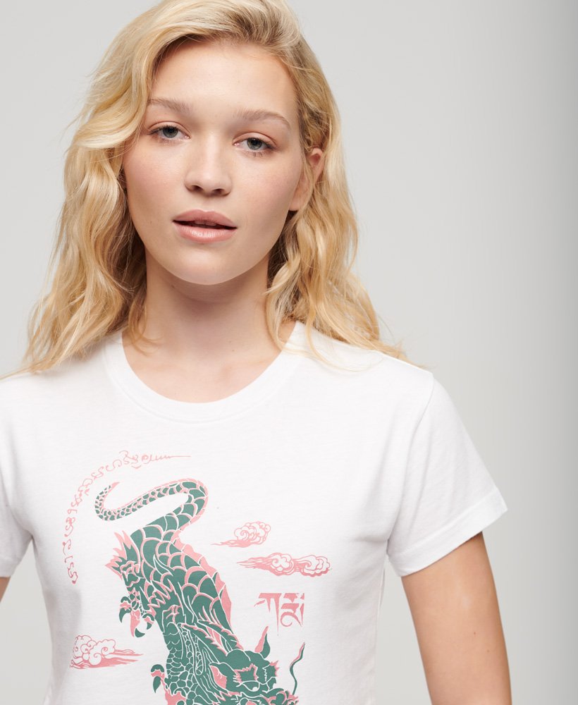 komodo x superdry kailash dragon t-shirt in optic