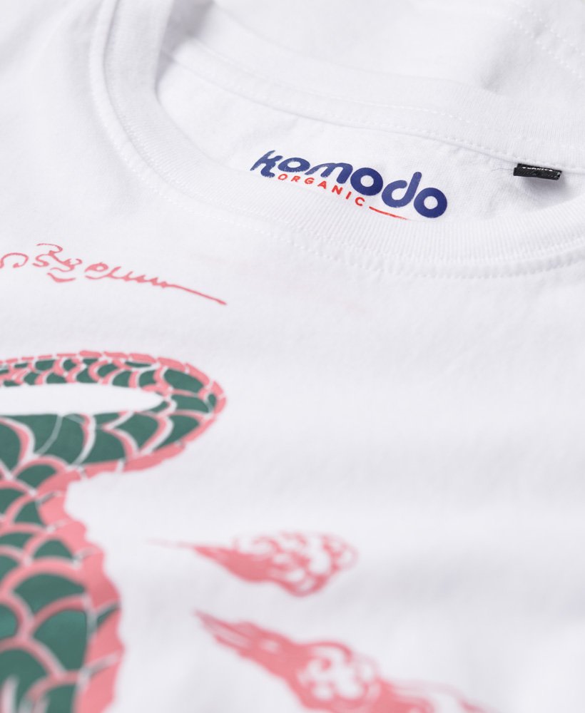 komodo x superdry kailash dragon t-shirt in optic