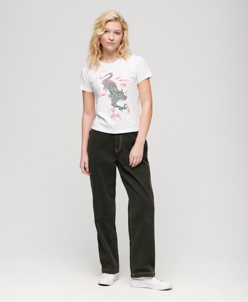 komodo x superdry kailash dragon t-shirt in optic