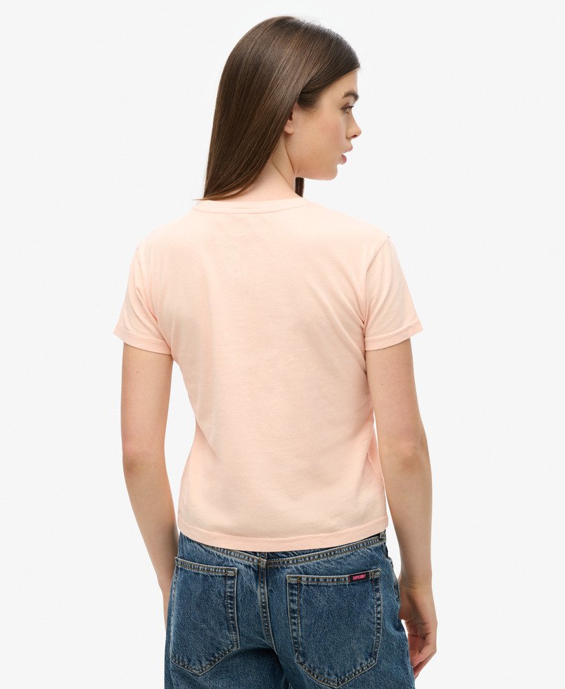 komodo x superdry kailash dragon t-shirt in sweet peach light pink