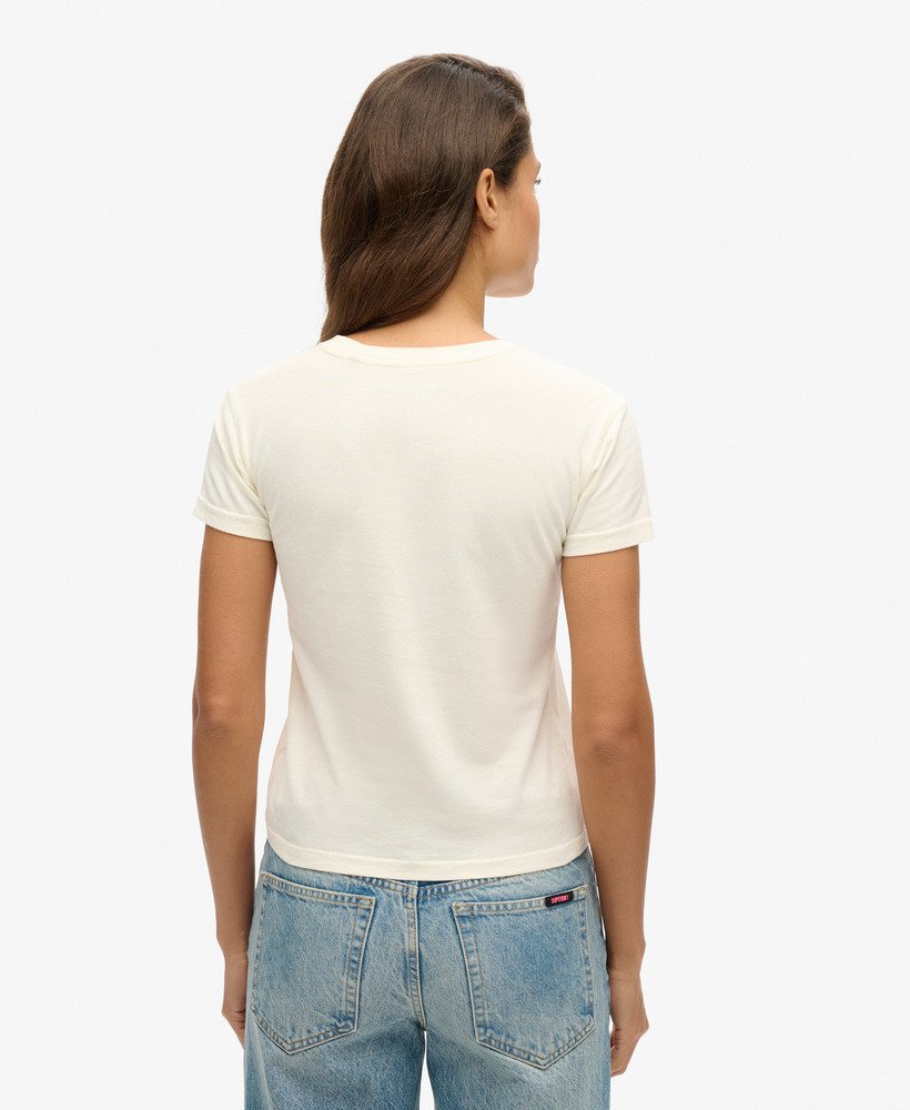 superdry x komodo dragon slim t-shirt in ecru