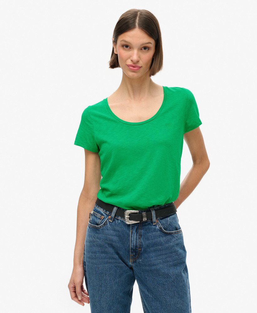 studios t-shirt met ronde hals in drop kick green