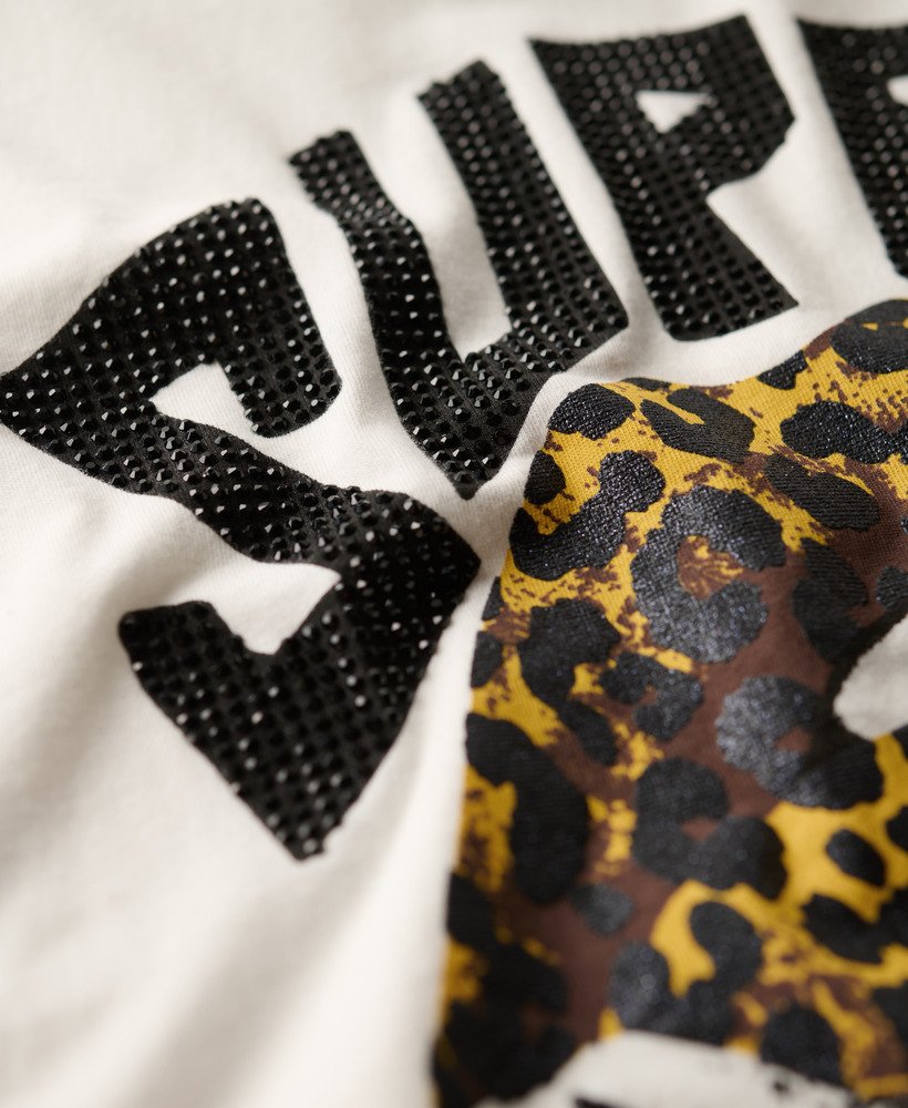 lo-fi punk poster relaxed t-shirt in off white