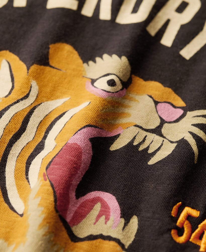werkshirt met geborduurde zak in bison black