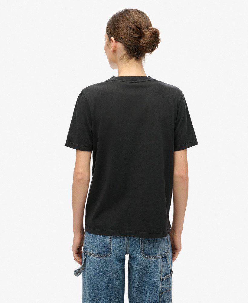 metallic venue relaxed tee in gitzwart