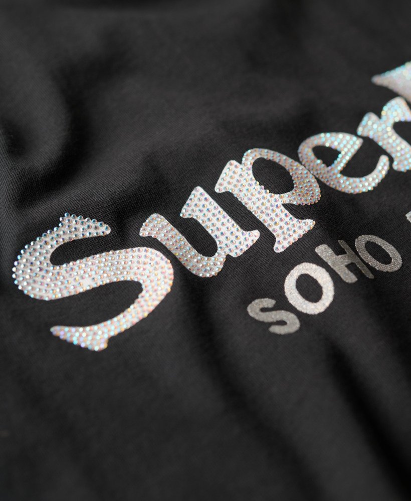 metallic venue relaxed tee in gitzwart