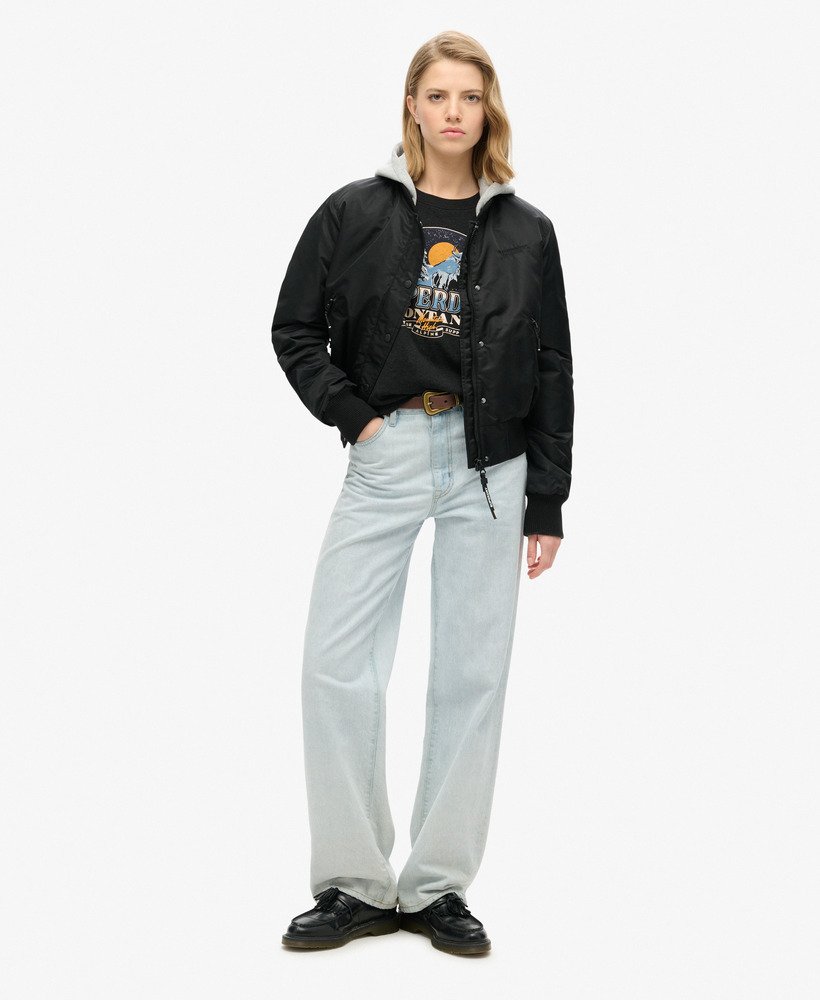 reissouvenir relaxed t-shirt in phantom black marl