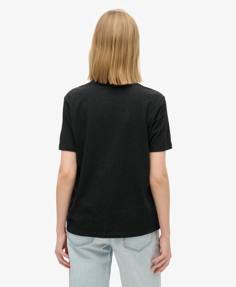 reissouvenir relaxed t-shirt in phantom black marl