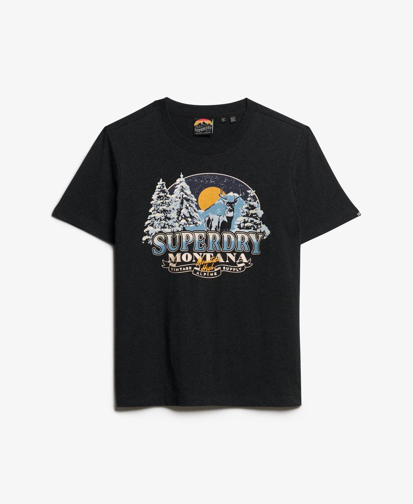 reissouvenir relaxed t-shirt in phantom black marl