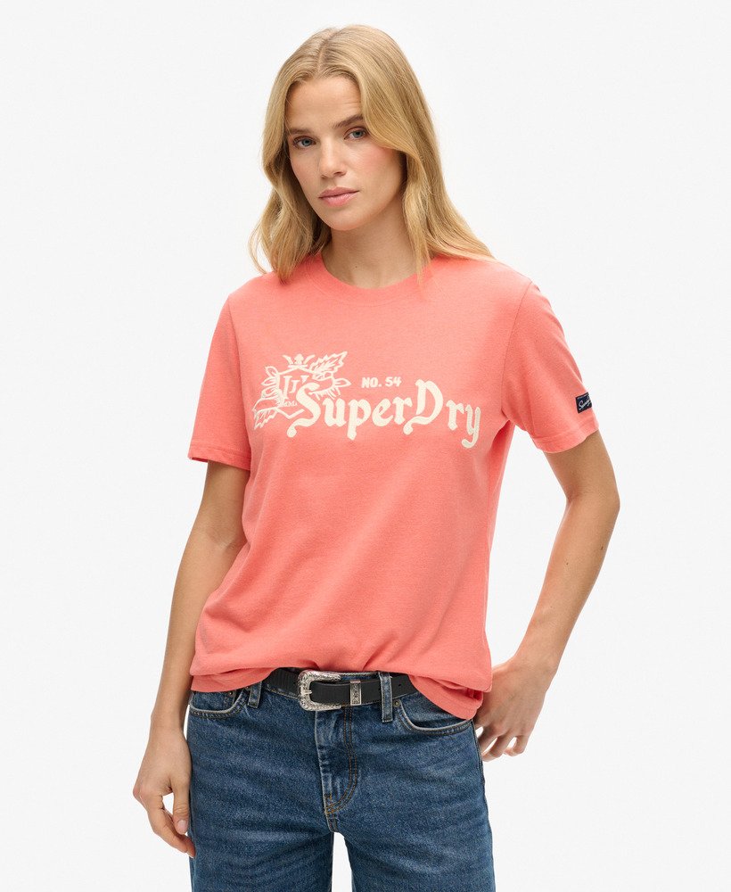 vintage pride in craft t-shirt in la coral marl