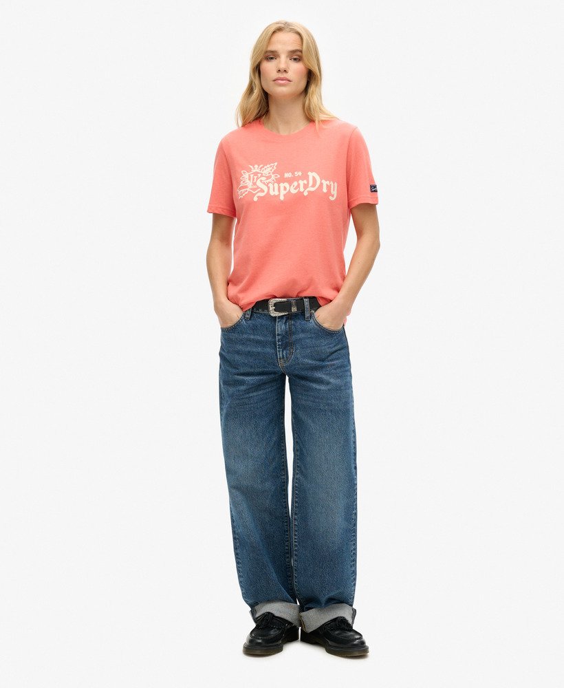 vintage pride in craft t-shirt in la coral marl