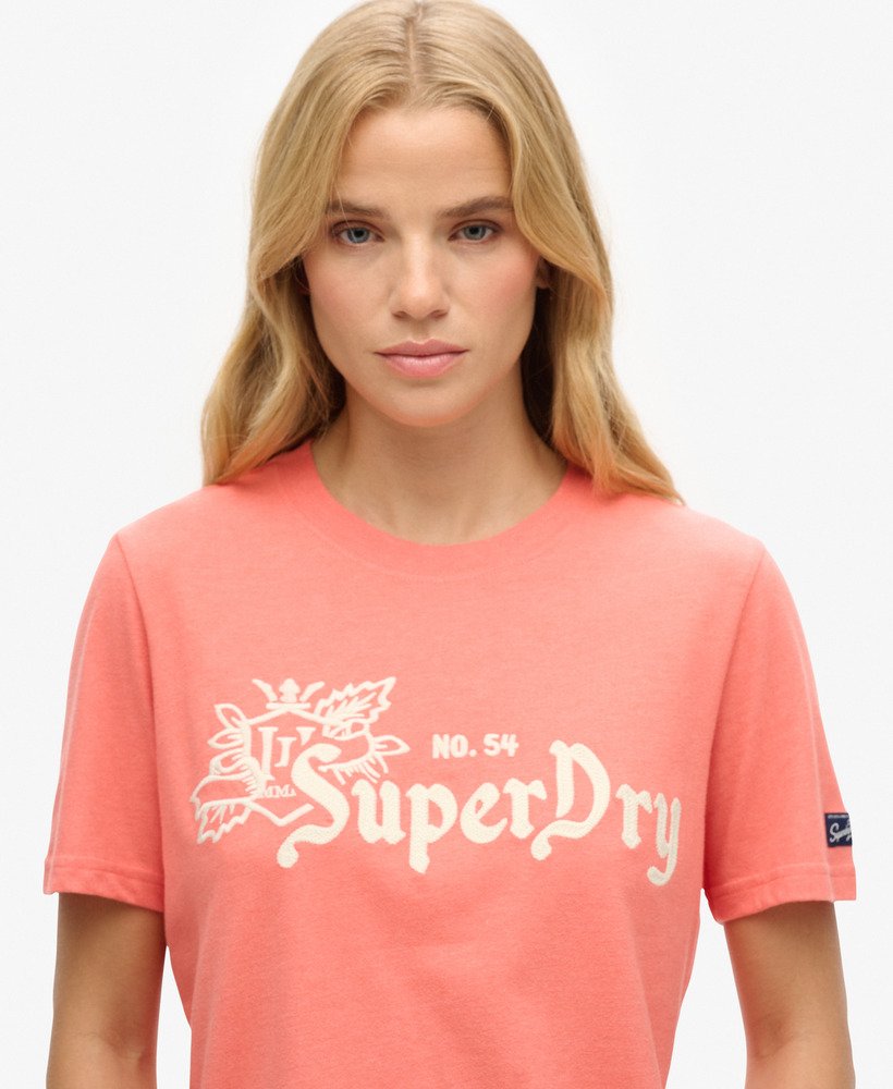 vintage pride in craft t-shirt in la coral marl