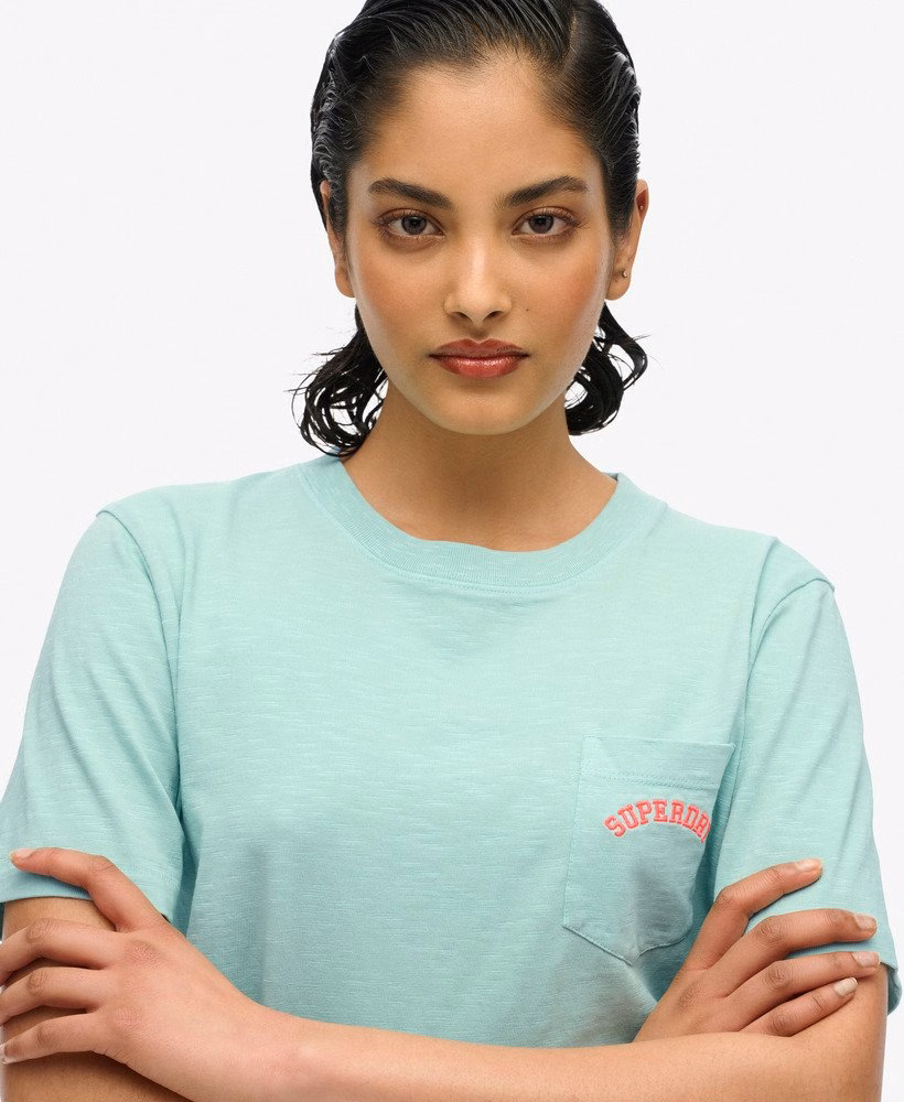 Essential Logo Garment Dye Pocket T-Shirt