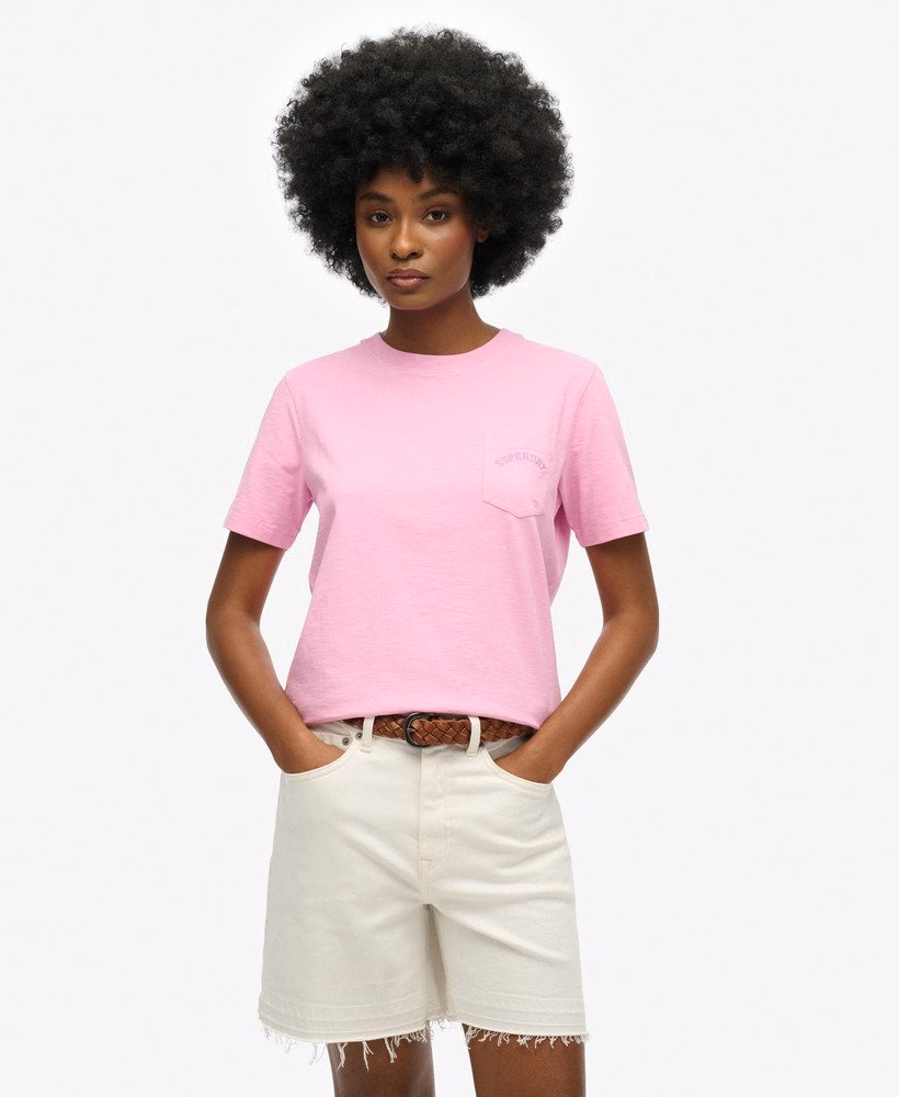 Essential Logo Garment Dye Pocket T-Shirt