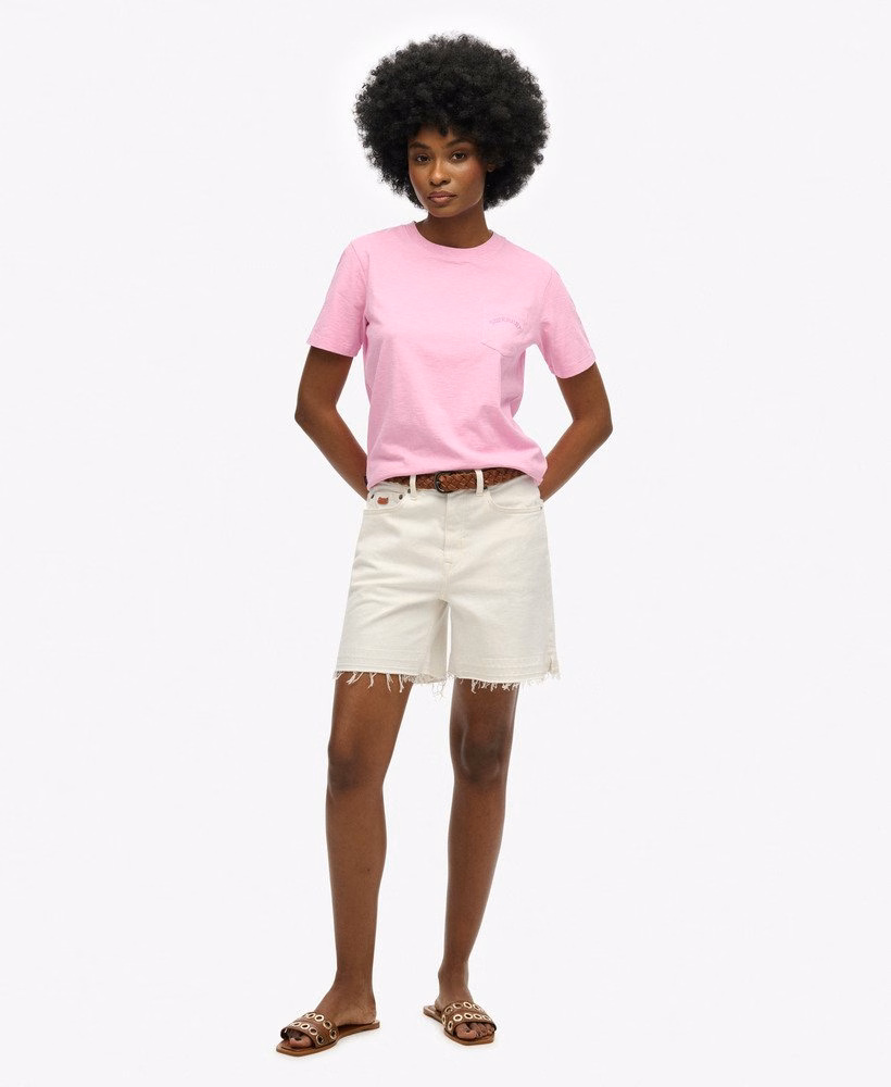 Essential Logo Garment Dye Pocket T-Shirt