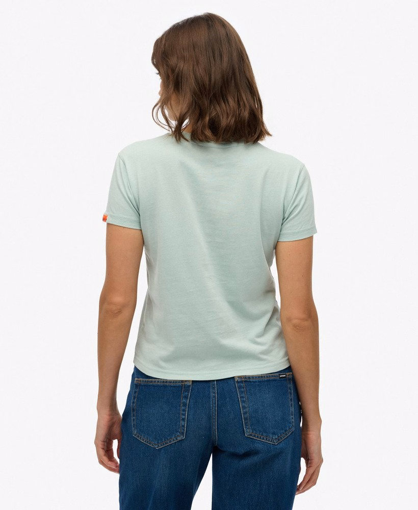 T-shirt met surflogo en aansluitende pasvorm