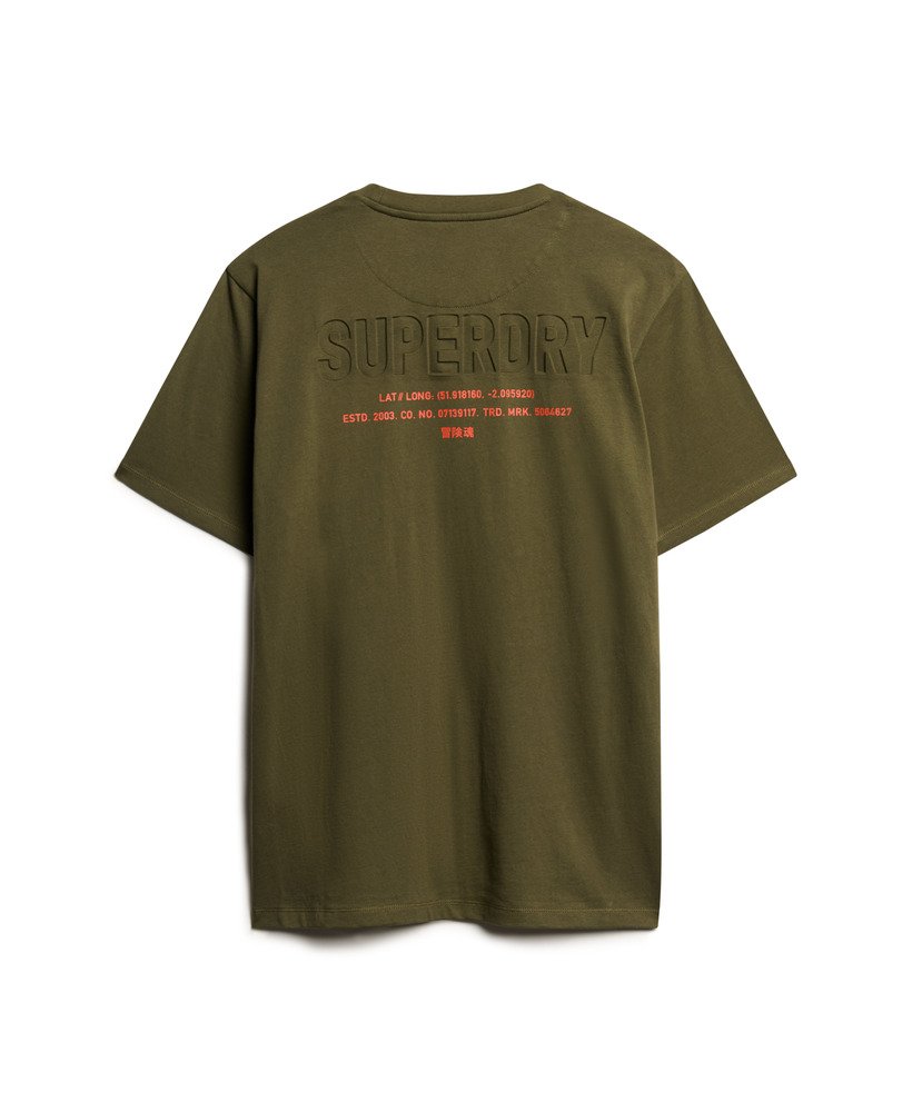 oversized utility sport logo t-shirt in legergroen kaki