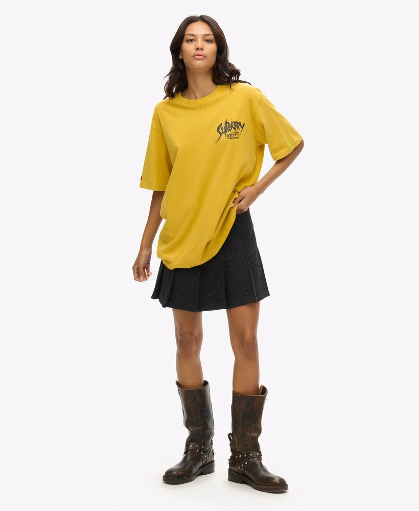 Oversized lo-fi punk graphic T-shirt