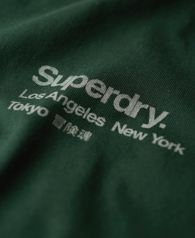 oversized t-shirt met core logo city in emailgroen