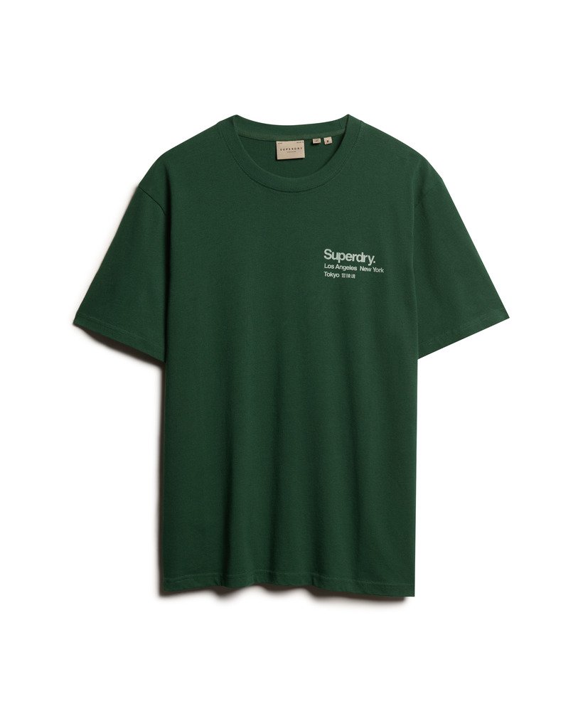oversized t-shirt met core logo city in emailgroen