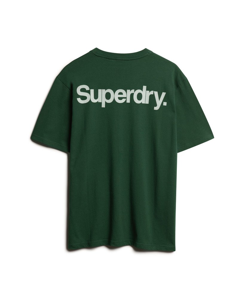 oversized t-shirt met core logo city in emailgroen