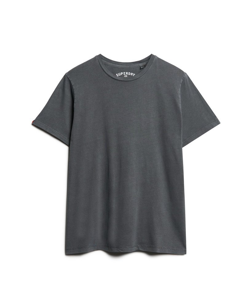 oversized klassiek basic t-shirt in gewassen gitzwart.