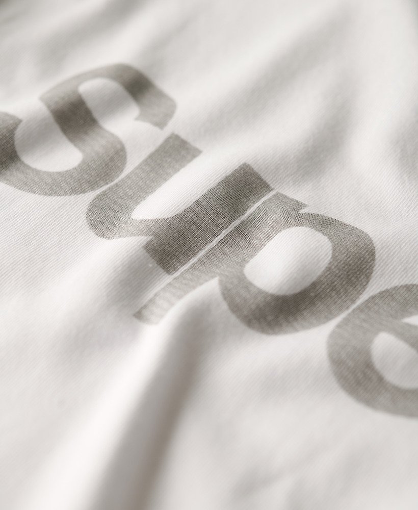oversized t-shirt met core-logo en stadsopdruk in stralend wit.