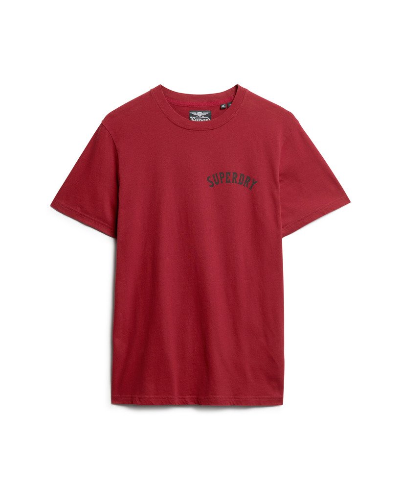 oversized t-shirt met tattoo-print in wijnrood.