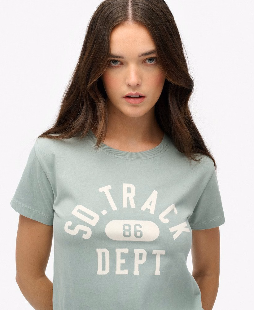 Getailleerd T-shirt met sportieve print