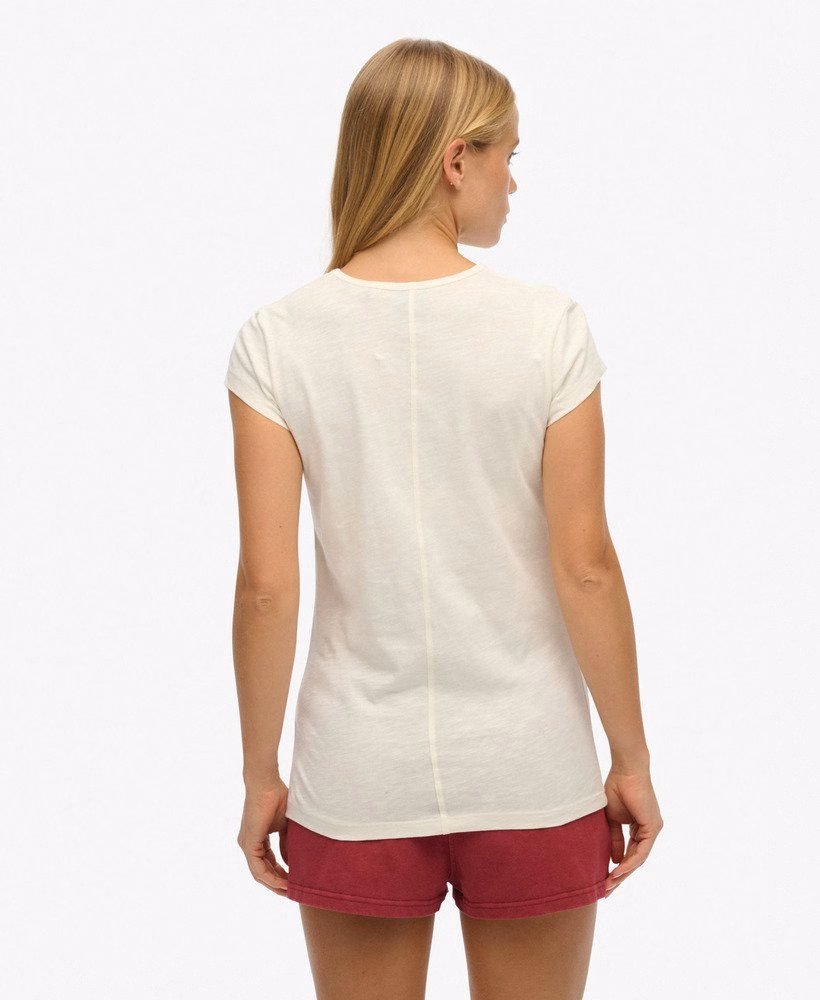 Athletic Essential T-shirt met slubstructuur
