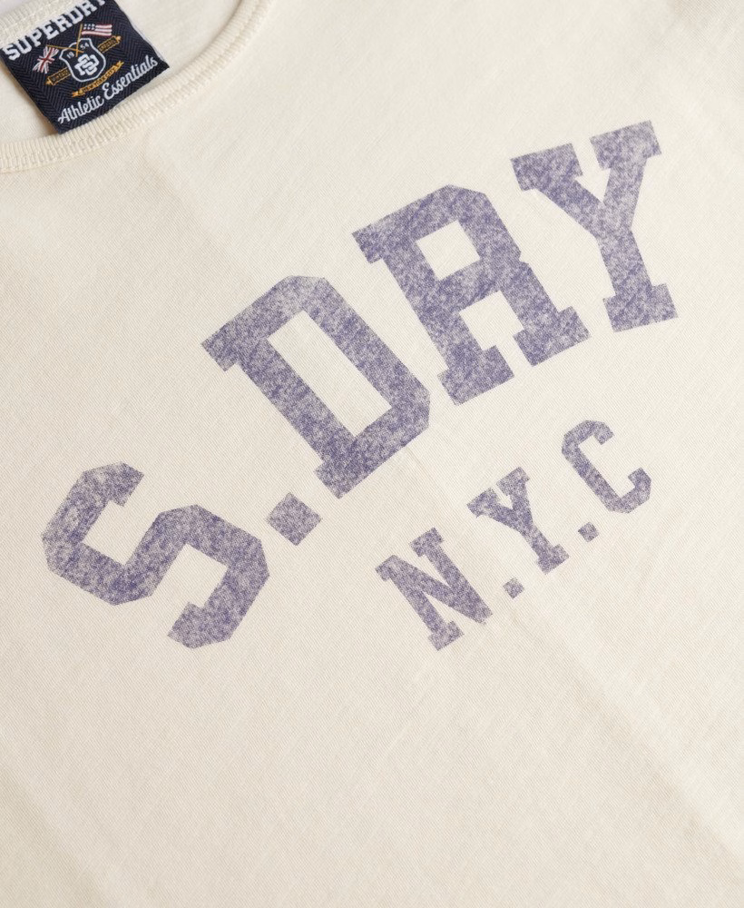 Athletic Essential T-shirt met slubstructuur