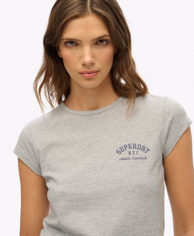 Athletic Essential T-shirt met slubstructuur