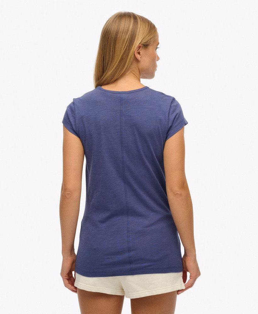 Athletic Essential T-shirt met slubstructuur