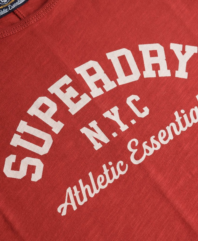 Athletic Essential T-shirt met slubstructuur