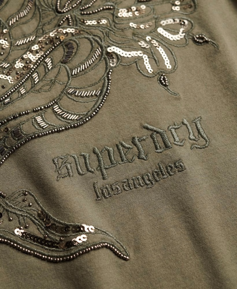 Oversized T-shirt met tattoo-versiering