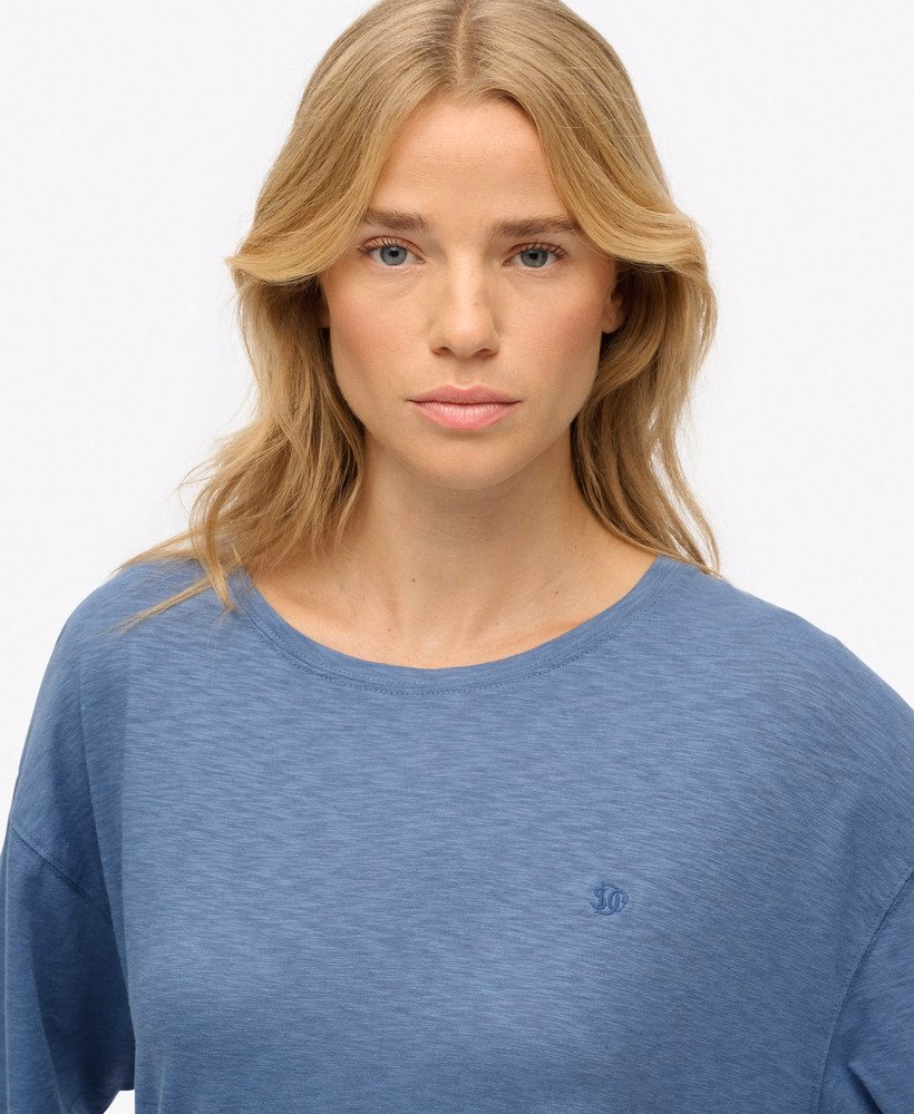 Studios T-shirt met verlaagde schouders