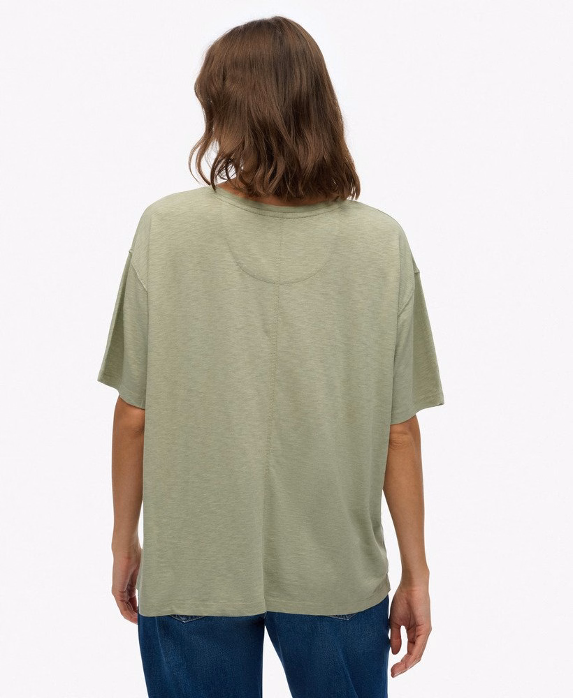 Studios T-shirt met verlaagde schouders
