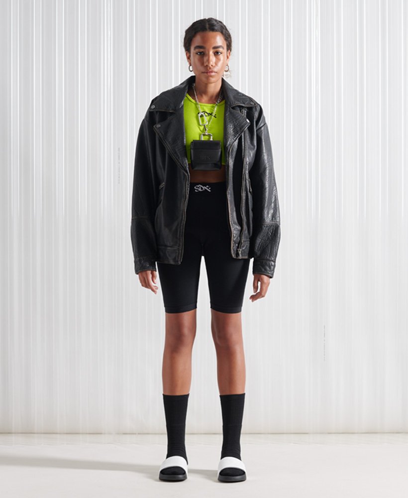 limited edition sdx sports crop top in limegroen