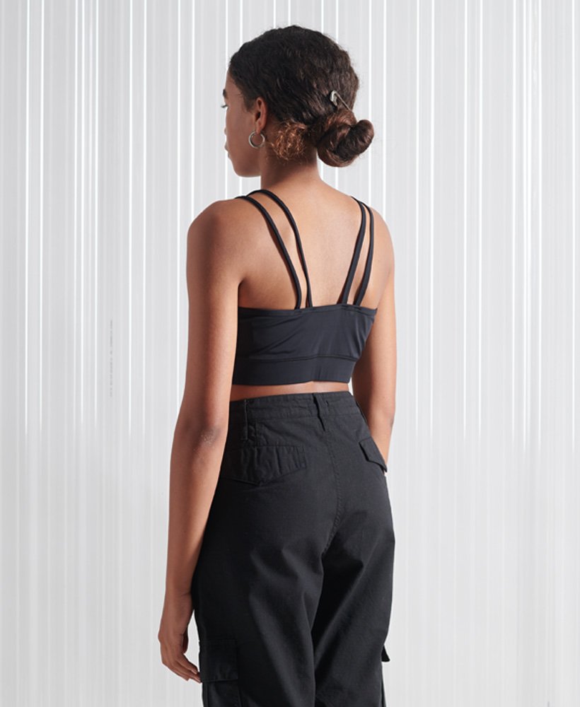 limited edition sdx sesh crop top in zwart