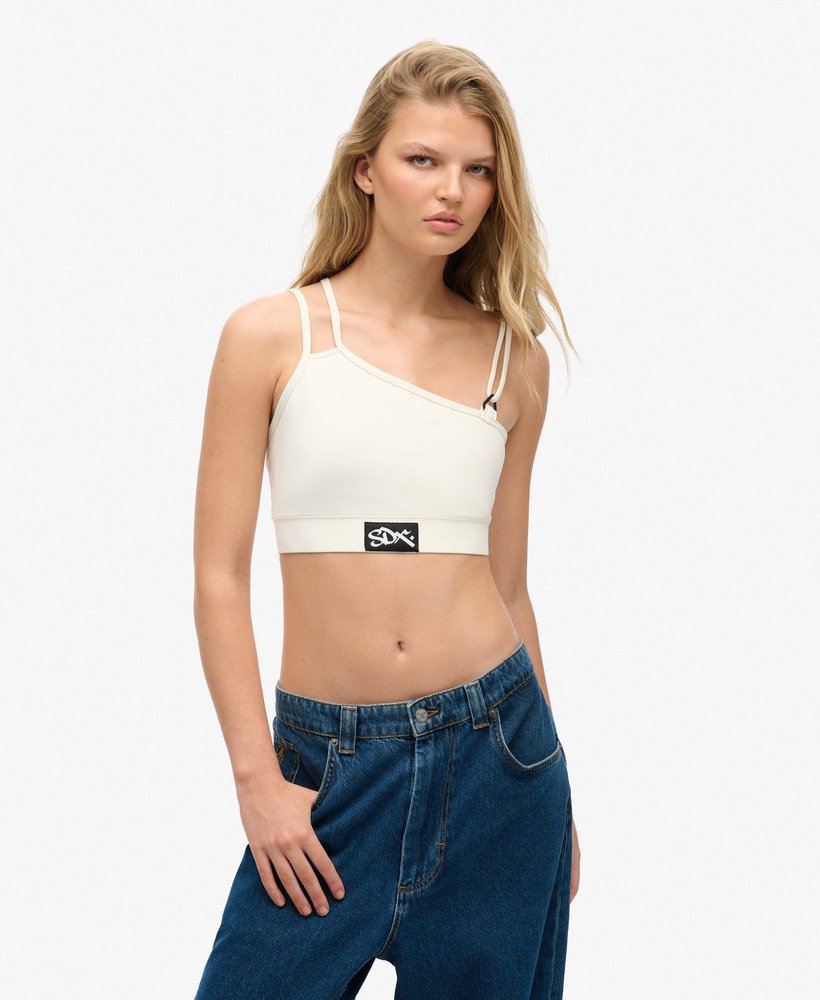 limited edition sdx sesh crop top in wit