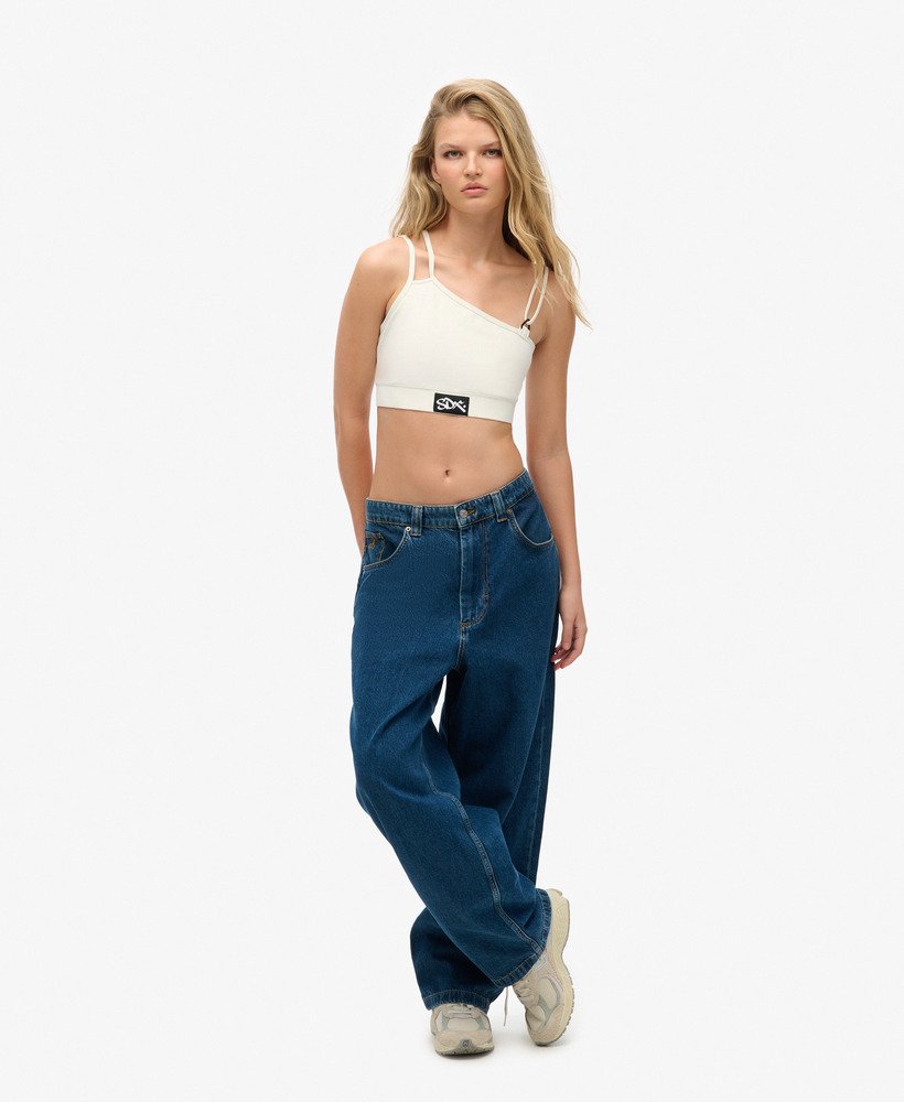 limited edition sdx sesh crop top in wit