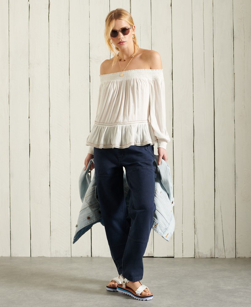 ameera off-the-shoulder top in wit