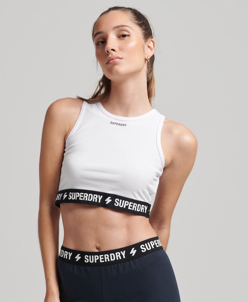 code elastic crop top in optic