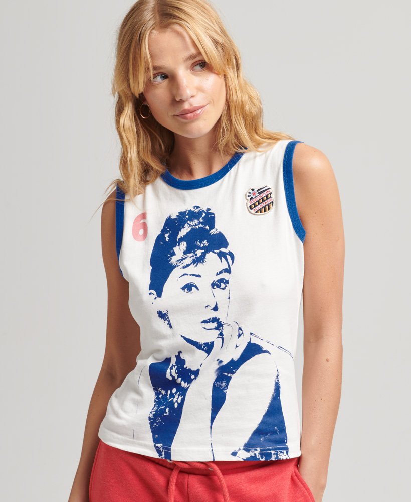 ringspun allstars ah vintage re-issue vest top in ecru
