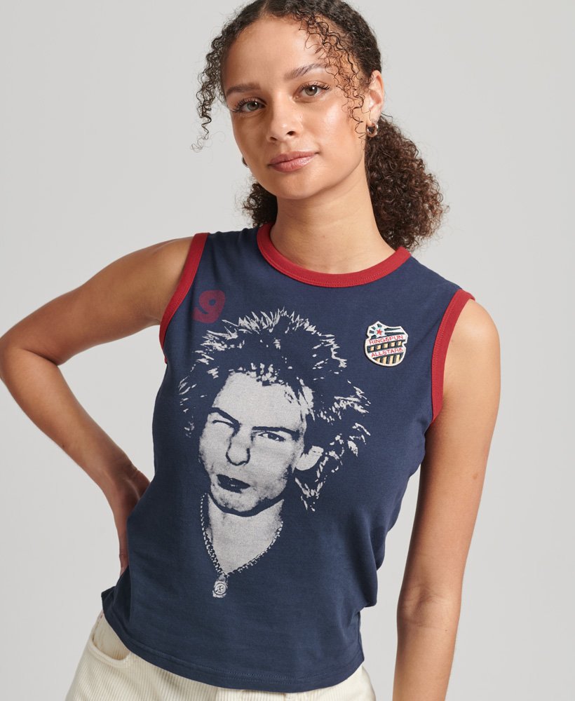 ringspun allstars sv vintage re-issue vest top in rinse navy