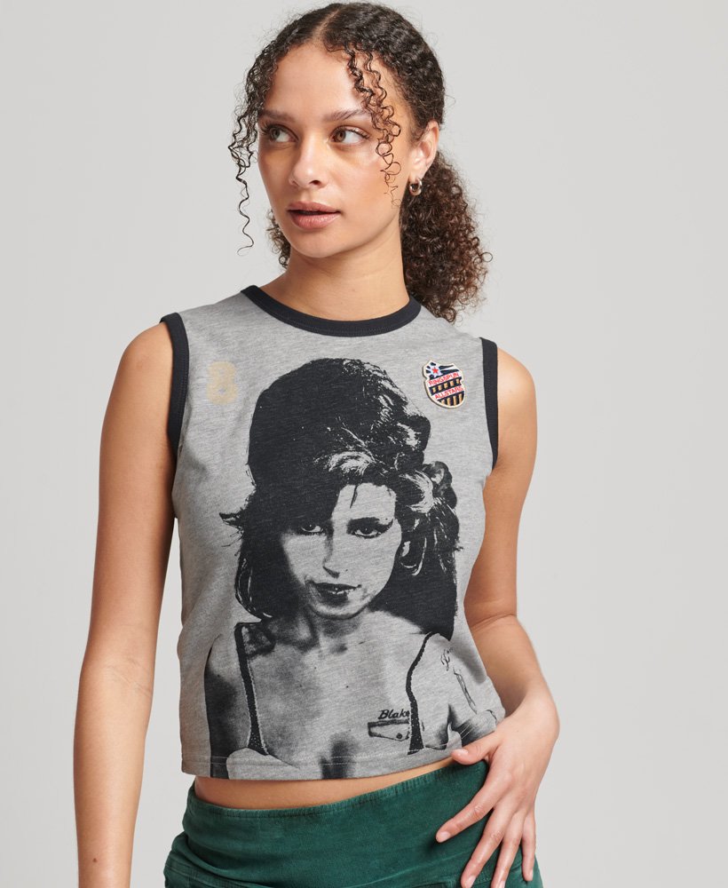 ringspun allstars aw vintage re-issue vest top in athletic grey marl