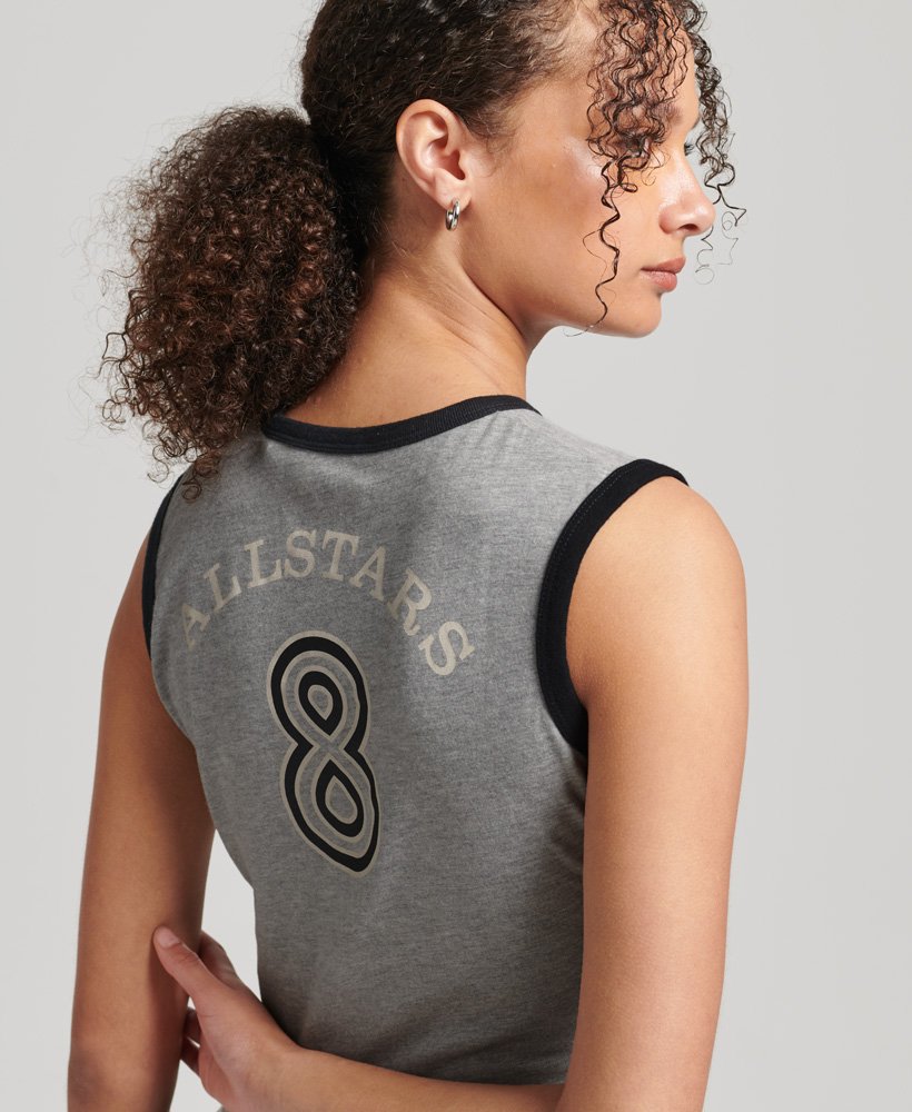 ringspun allstars aw vintage re-issue vest top in athletic grey marl