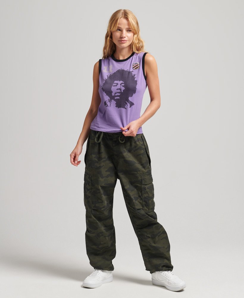 ringspun allstars jh vintage re-issue vest top in electric purple