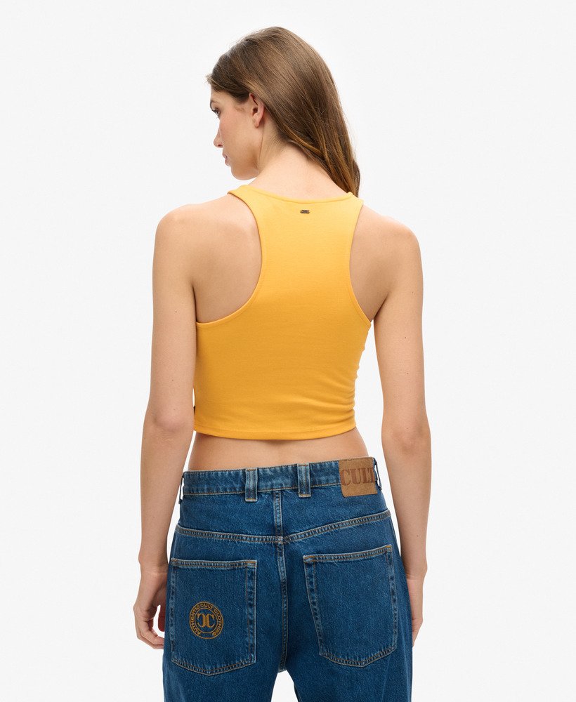 studios jersey racer tanktop in solar yellow