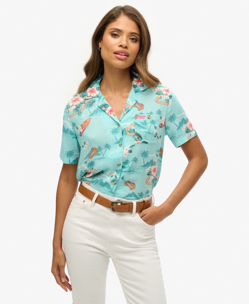 strandresortshirt in aloha hawaiian aqua